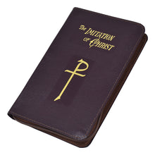 Load image into Gallery viewer, IMITATION OF CHRIST - BURGUNDY BONDED LEATHER - ZIPPER
