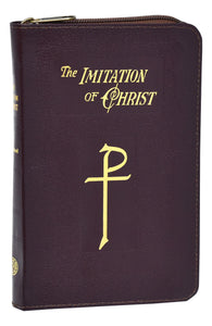 IMITATION OF CHRIST - BURGUNDY BONDED LEATHER - ZIPPER
