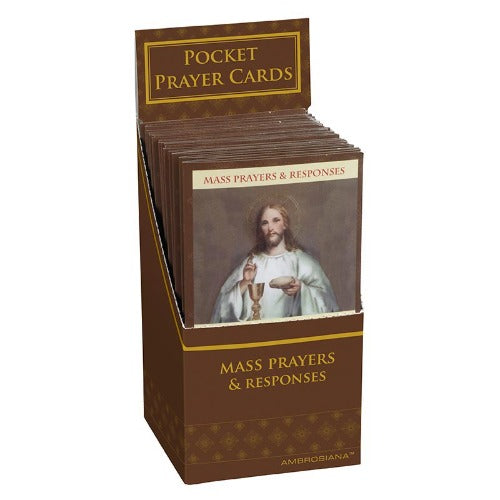 MASS PRAYER AND RESPONSES - POCKET PRAYER CARD - TRIFOLD