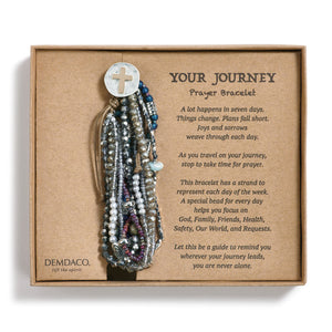 Prayer Bracelet Your Journey Grey