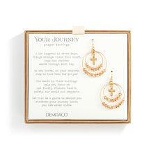 Load image into Gallery viewer, Prayer Earrings Champagne Beads

