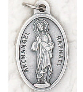 ST RAPHAEL 1" OVAL MEDAL