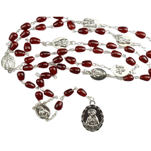 7 SORROWS CHAPLET - RED TEARDROP