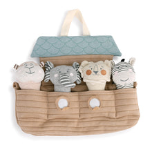 Load image into Gallery viewer, Noah&#39;s Ark with Squeakers Plush Toy Set
