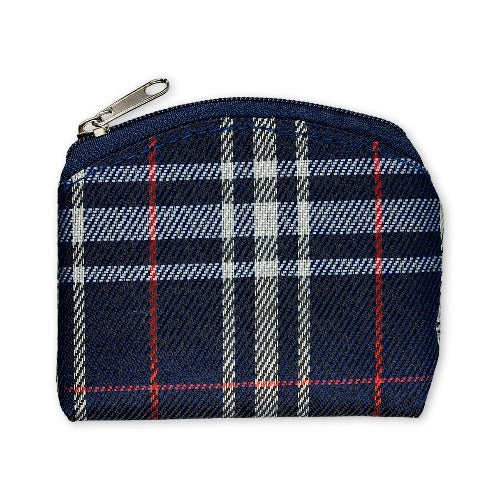 ROSARY CASE - BLUE PLAID 3