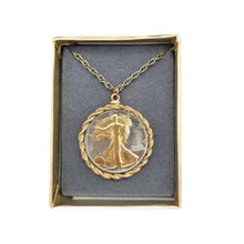 Load image into Gallery viewer, Vintage Walking Liberty Half Dollar Pendant on 18&quot; chain
