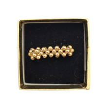 Load image into Gallery viewer, Vintage Gold Tone Beads Stretch Ring
