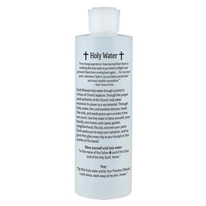HOLY WATER BOTTLE - ST BENEDICT - 8 OZ