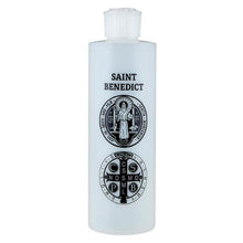 Load image into Gallery viewer, HOLY WATER BOTTLE - ST BENEDICT - 8 OZ
