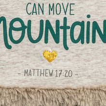 Load image into Gallery viewer, Faith Can Move Mountains Rattle Blanket
