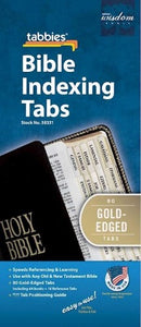 BIBLE TABS - STANDARD GOLD EDGED - 80 TABS