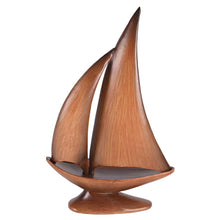 Load image into Gallery viewer, Sailboat The Will of God 8.5&quot;  Wood Tone Resin
