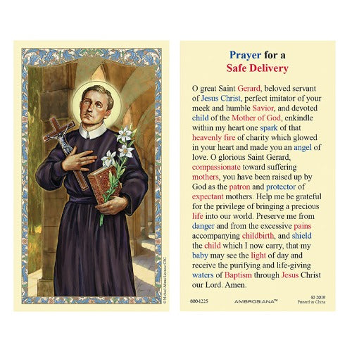 ST GERARD - PRAYER FOR SAFE DELIVERY