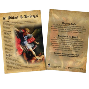 ST MICHAEL THE ARCHANGEL EXPLAINED CARD