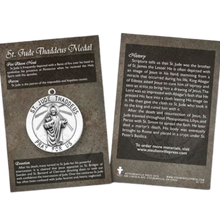Load image into Gallery viewer, ST JUDE THADDEUS MEDAL EXPLAINED CARD
