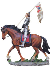 Load image into Gallery viewer, St. Joan of Arc Statue in Fully Hand-Painted Color 10&quot; x 11&quot;
