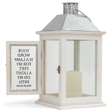 Load image into Gallery viewer, Lantern Your Word is a Lamp 12.25&quot; High
