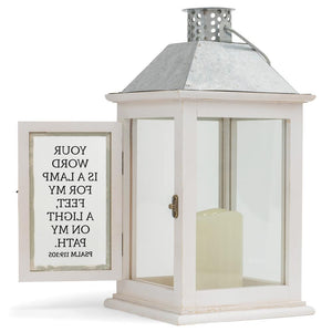 Lantern Your Word is a Lamp 12.25" High