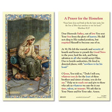 Load image into Gallery viewer, PRAYER FOR THE HOMELESS HOLY CARD
