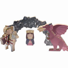 Load image into Gallery viewer, Wooden Playset: Saint George and the Dragon
