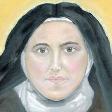 Load image into Gallery viewer, UNFRAMED PAINTING ST THERESE 8&quot; X 10&quot; WITH EASEL
