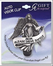 Load image into Gallery viewer, MOM DRIVE SAFELY - ANGEL VISOR CLIP
