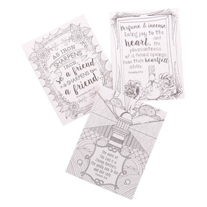 Proverbs in Color Coloring Cards