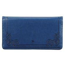 Load image into Gallery viewer, Be Still and Know Navy Faux Leather Checkbook Cover - Psalm 46:10
