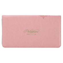 Load image into Gallery viewer, Through Christ Iris Pink Checkbook Cover
