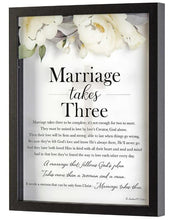 Load image into Gallery viewer, Marriage Takes Three 8&quot; x 10&quot; Framed Floral Art
