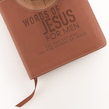 Load image into Gallery viewer, Words of Jesus For Men 366 Reflections Brown Faux Leather
