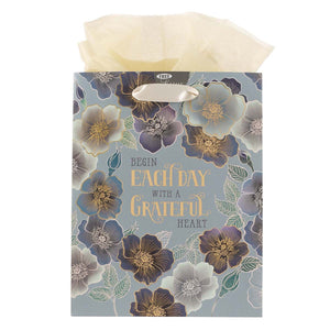 Gift Bag (M) Begin Each Day With A Grateful Heart
