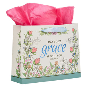 God's Grace in Blue Large Gift Bag