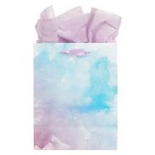 Load image into Gallery viewer, Gift Bag (M) Be Still &amp; Know Lilac and Blue Watercolor
