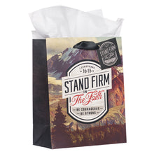 Load image into Gallery viewer, Gift Bag (M) Stand Firm in the Faith Mountain View
