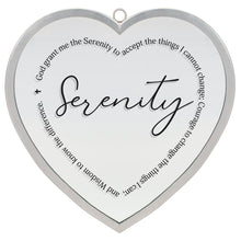 Load image into Gallery viewer, Mirror Heart Shaped Serenity Prayer
