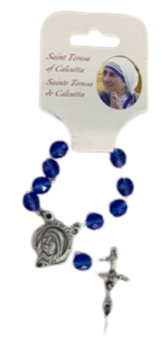 ONE DECADE - ST TERESA OF CALCUTTA - BLUE BEADS