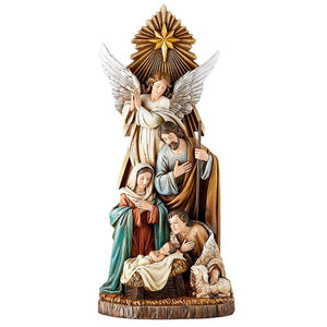 SHEPHERD'S NATIVITY STATUE - 16.25" POLYRESIN