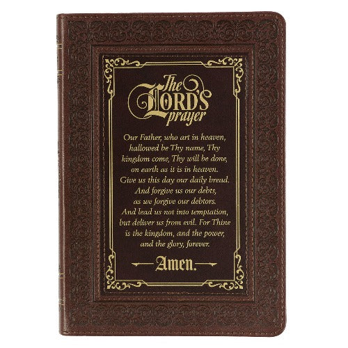 The Lord's Prayer Brown Faux Leather Journal