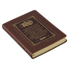 Load image into Gallery viewer, The Lord&#39;s Prayer Brown Faux Leather Journal
