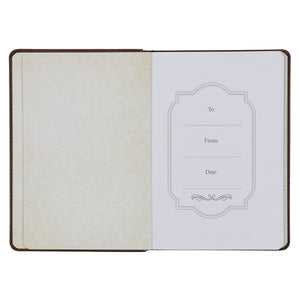 The Lord's Prayer Brown Faux Leather Journal