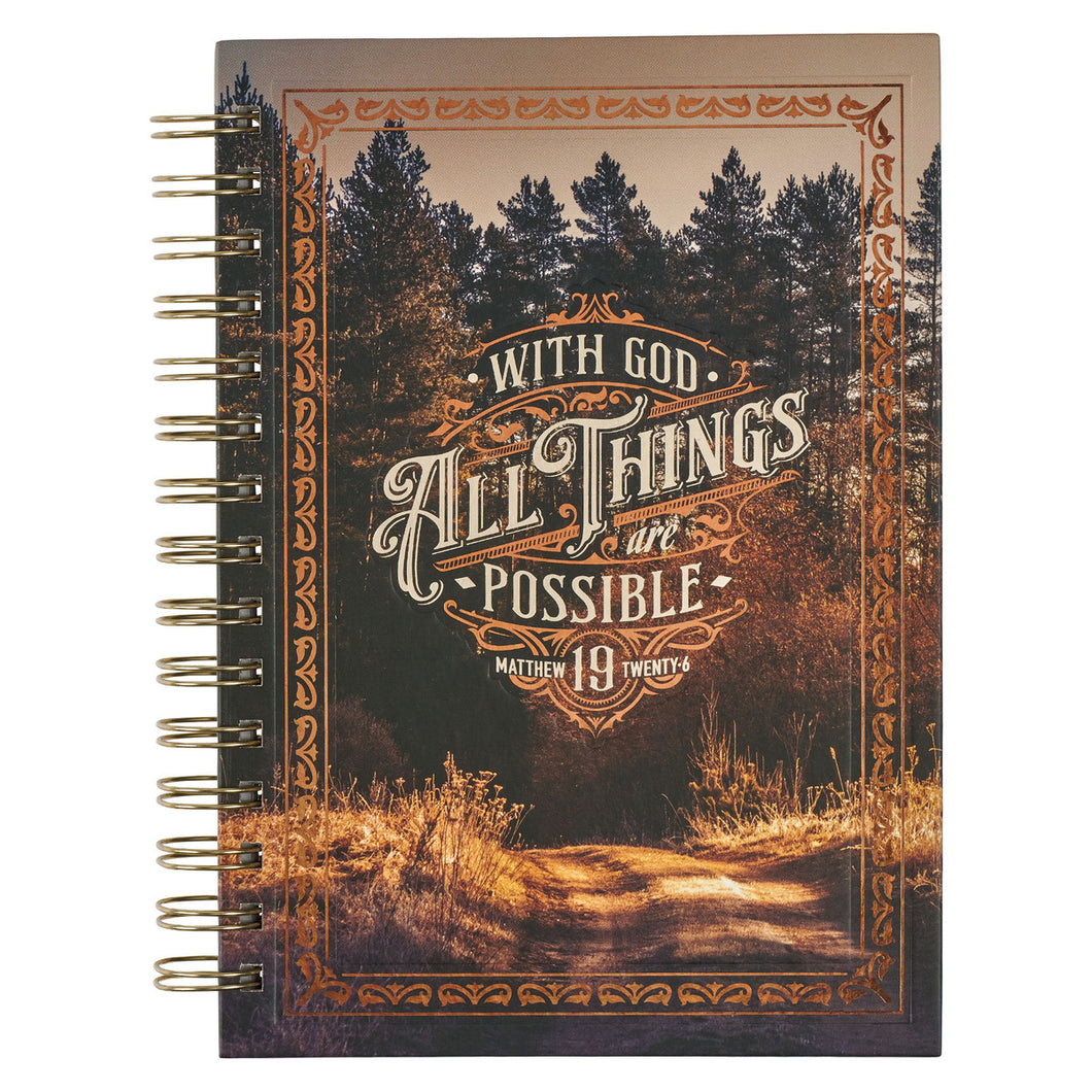 Journal - All Things Are Possible Pine Forest - Wirebound