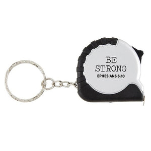 Be Strong Tape Measure Keychain