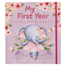 Load image into Gallery viewer, My First Year (Girls) Hardcover Memory Book
