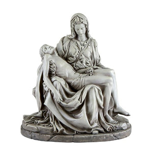 PIETA - 12.25" RESIN - STONE LOOK