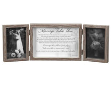 Load image into Gallery viewer, Wedding Triple Photo Frame Marriage Takes Three
