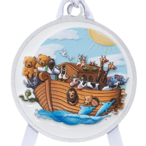 NOAH'S ARK 3D CRIB MEDAL