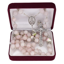 Load image into Gallery viewer, Rosary 8mm Rose Quartz Beads
