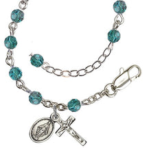 Load image into Gallery viewer, BABY ROSARY BRACELET - ZIRCON - SWAROVSKI CRYSTAL
