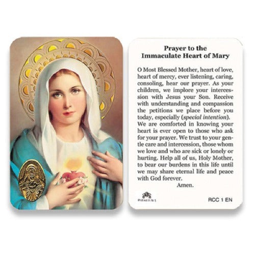 IMMACULATE HEART OF MARY PRAYER CARD ENGLISH – Gospa Missions